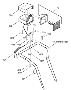 Headlight Diagram and Parts List for C950-52430-0 2004 Briggs and Stratton Snow Blower